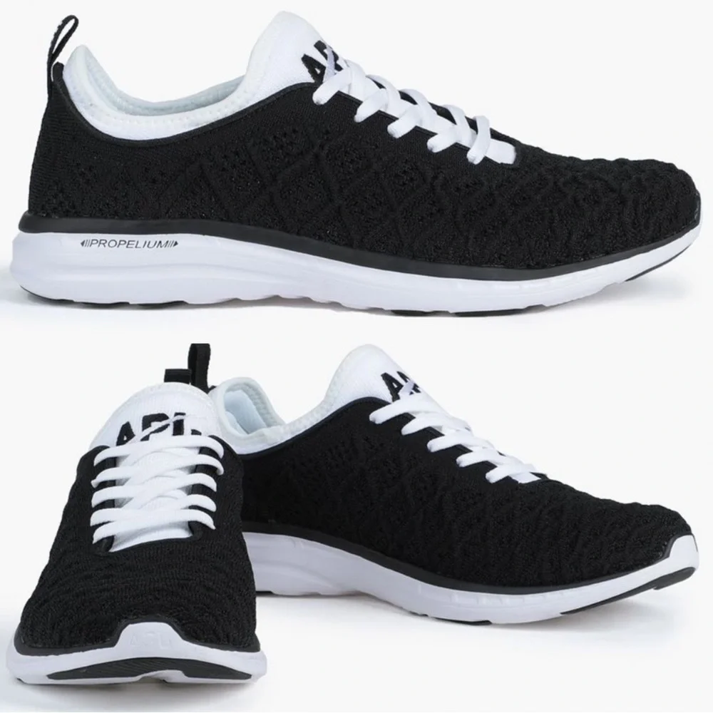 NWT APL Phantom Running Shoes Athletic Propulsion Labs Sneakers Black / White - Picture 14 of 16